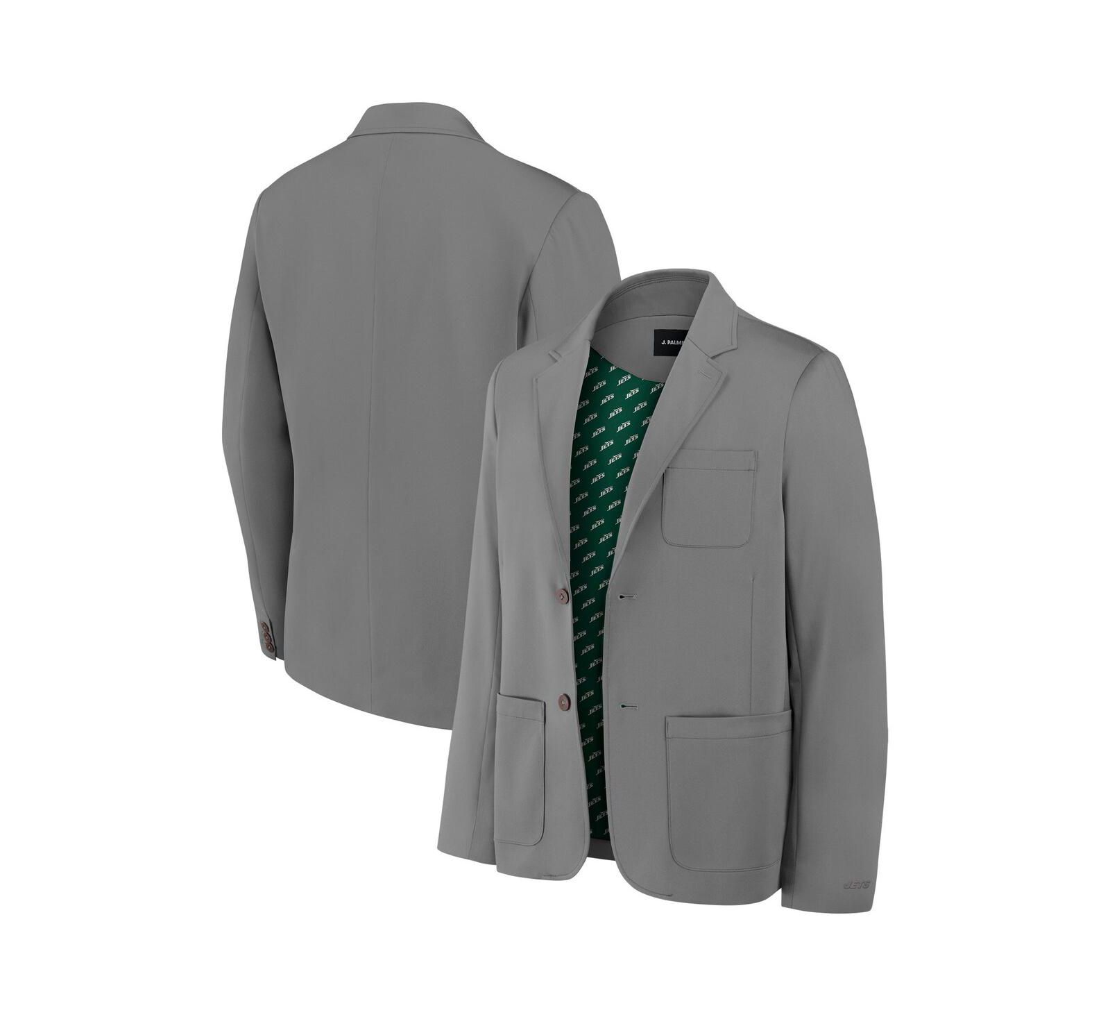 J. Palmer Men's Graphite New York Jets Man-In-Motion Blazer
