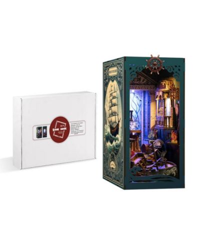 HANSILK набор для создания миниатюрного книжного диорамы DIY Book Nook, деревянный 3D пазл