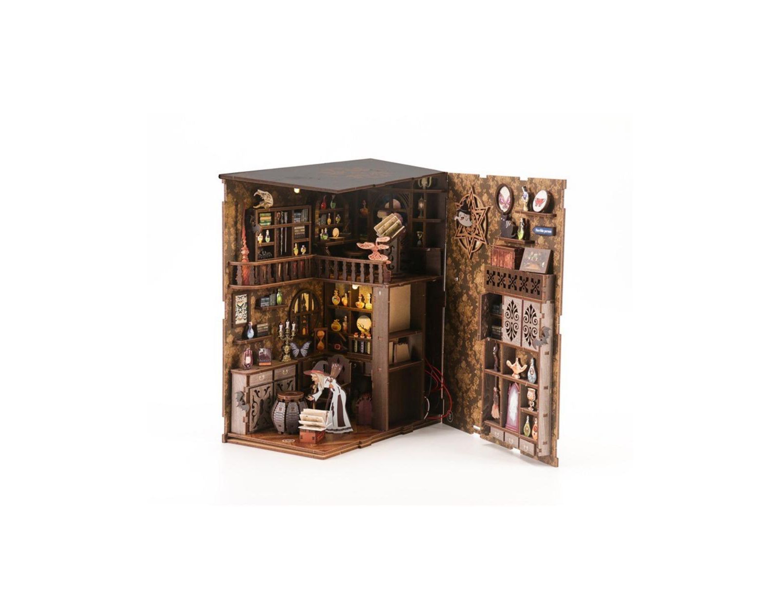 HANSILK DIY набор для создания миниатюрного домика Book Nook Night of Magic