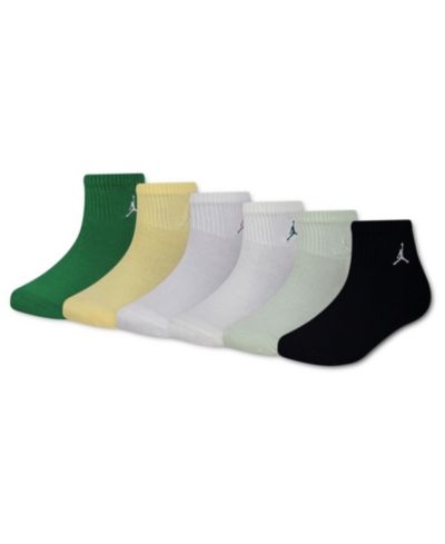 Jordan Boys' 7-11 Ankle Socks, 6-Pack