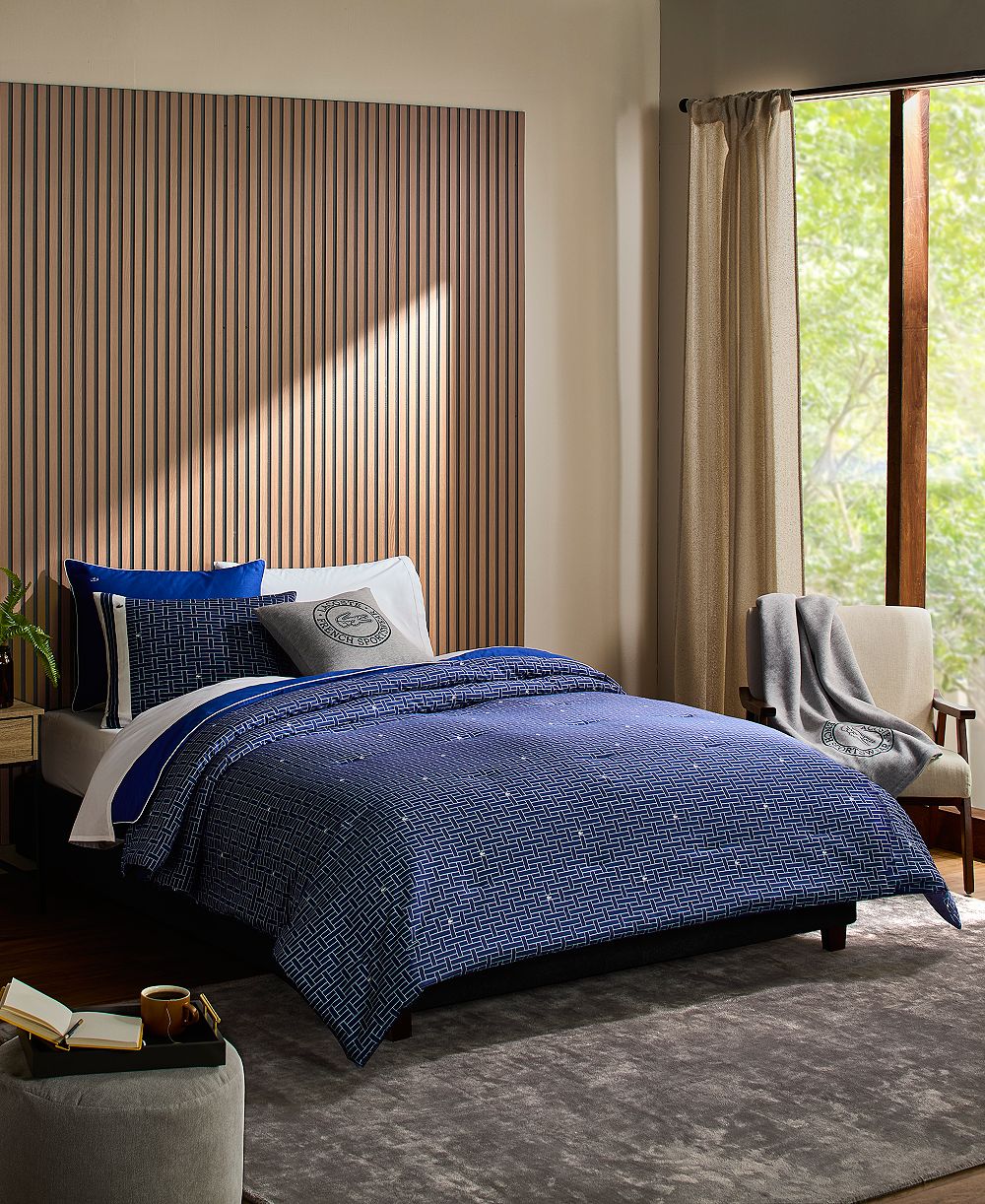 Комплект постельного белья Lacoste Home Heritage Geo Cotton, Twin