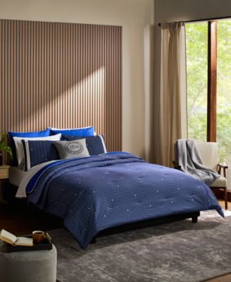 Lacoste Home Heritage Geo Cotton 3-Pc. Comforter Set, Full/Queen