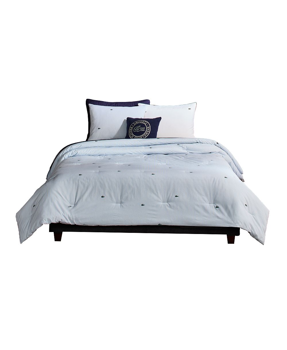 Комплект из 2 предметов Lacoste Home Pinstripe Croc Cotton, Twin