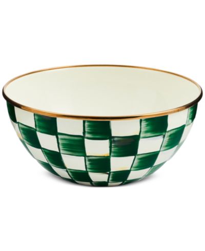 MacKenzie-Childs чаша Emerald Check Small Everyday Bowl 40-oz.