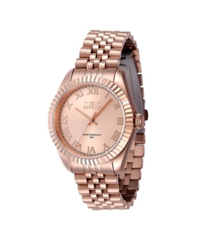 Invicta Women's 47419 Specialty Quartz 3 Hand Rose Gold Dial Watch