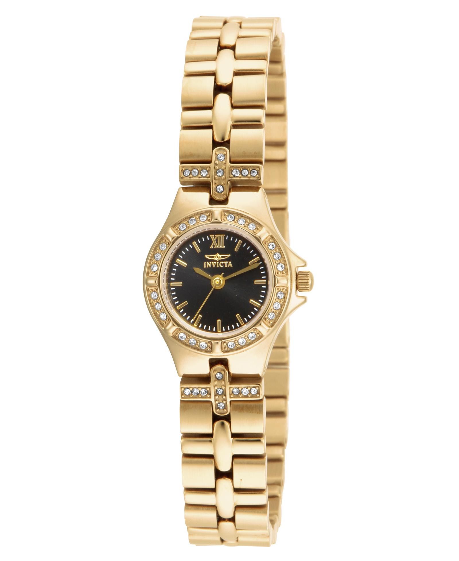Invicta Женские часы Wildflower Quartz 3 Hand Black Dial 17065