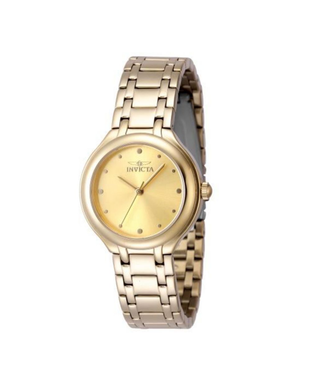 Invicta Women's 48227 Wildflower Quartz 3 Hand Gold Dial Watch