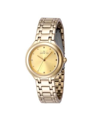 Invicta Women's 48227 Wildflower Quartz 3 Hand Gold Dial Watch