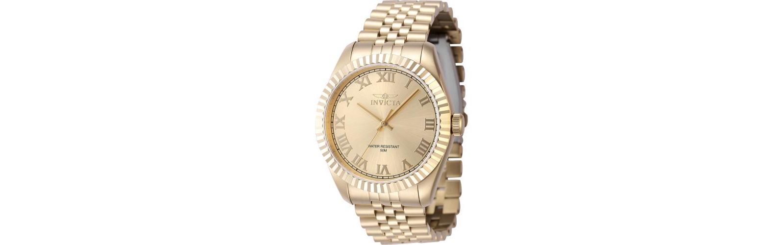 Invicta Men's 47406 Specialty Quartz 3 Hand Gold Dial Watch