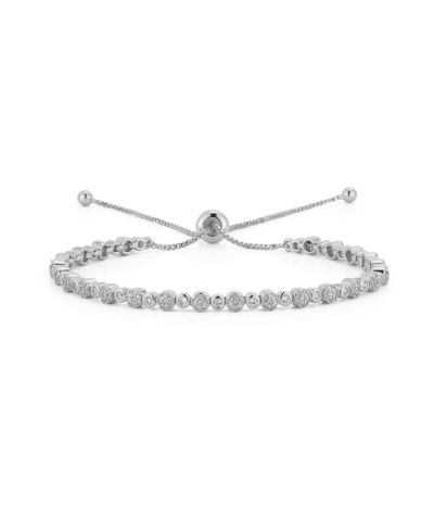 Rachel Zoe Rhodium Plated Tennis Bracelet