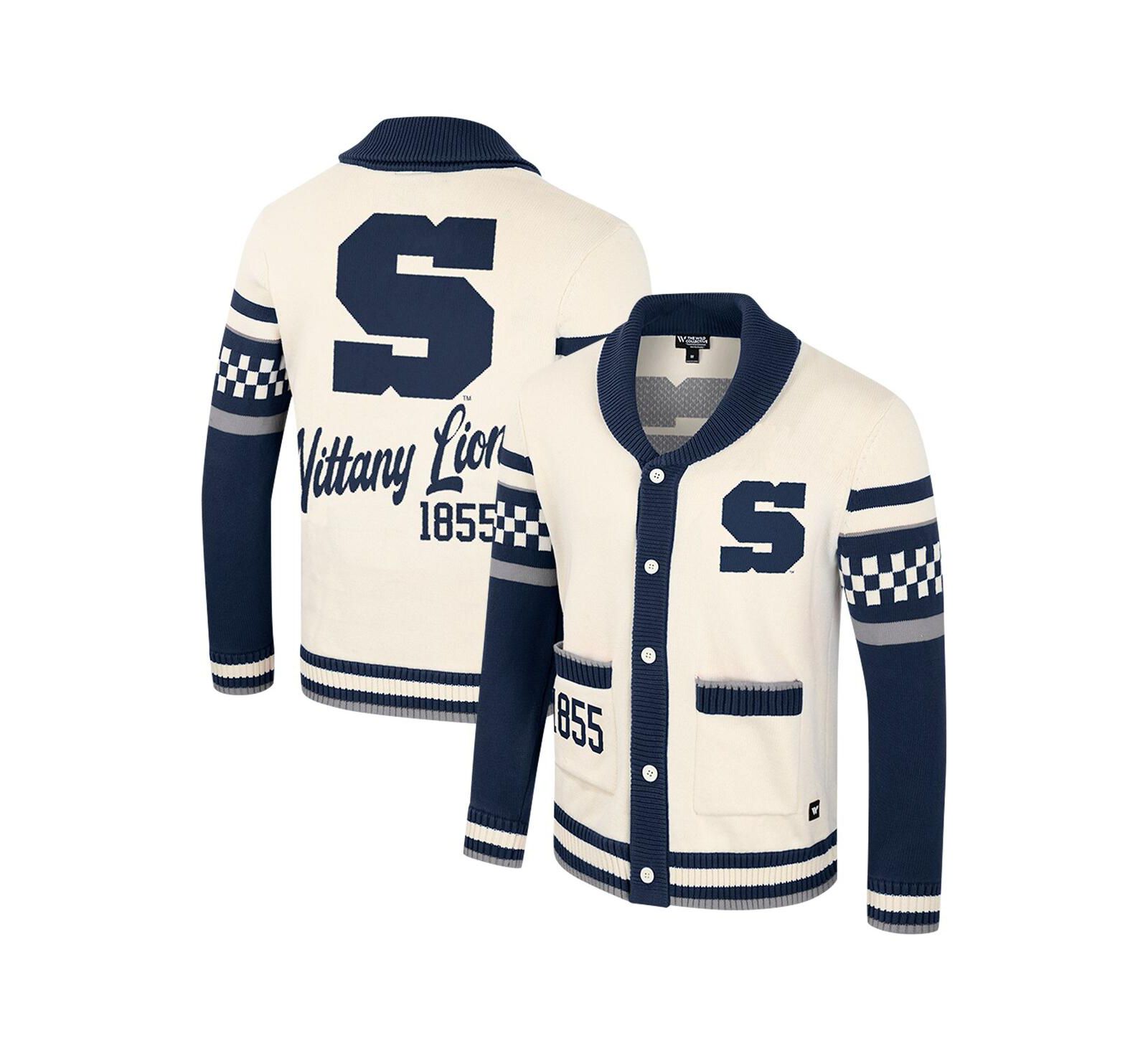 Женский жаккардовый свитер Colosseum Penn State Nittany Lions, кремовый