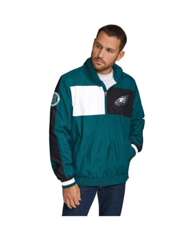 Tommy Hilfiger Мужская легкая толстовка на молнии с принтом Philadelphia Eagles зеленого цвета