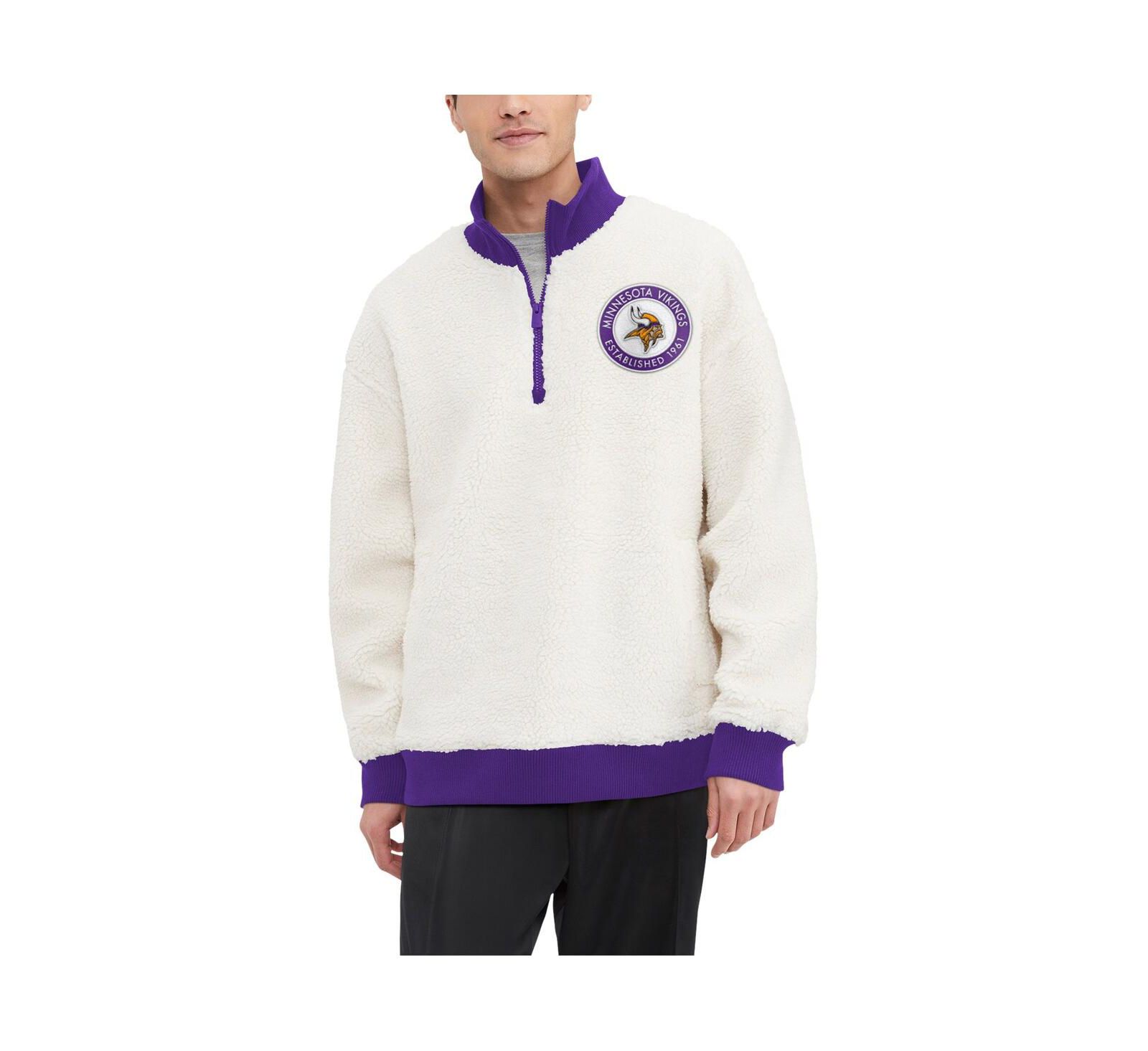 Мужской свитшот Tommy Hilfiger Minnesota Vikings Jordan Sherpa с молнией