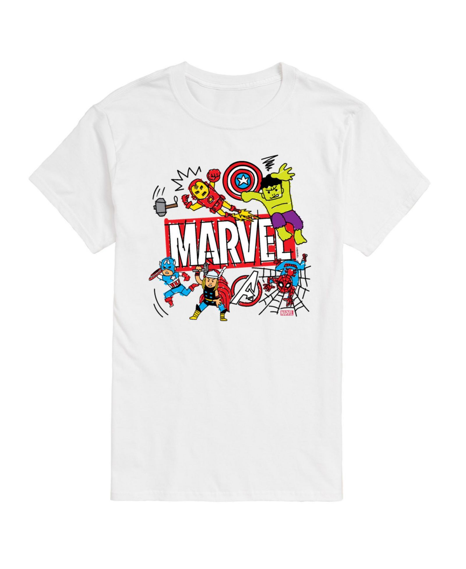 AIRWAVES Men's The Avengers Short Sleeve T-Shirt