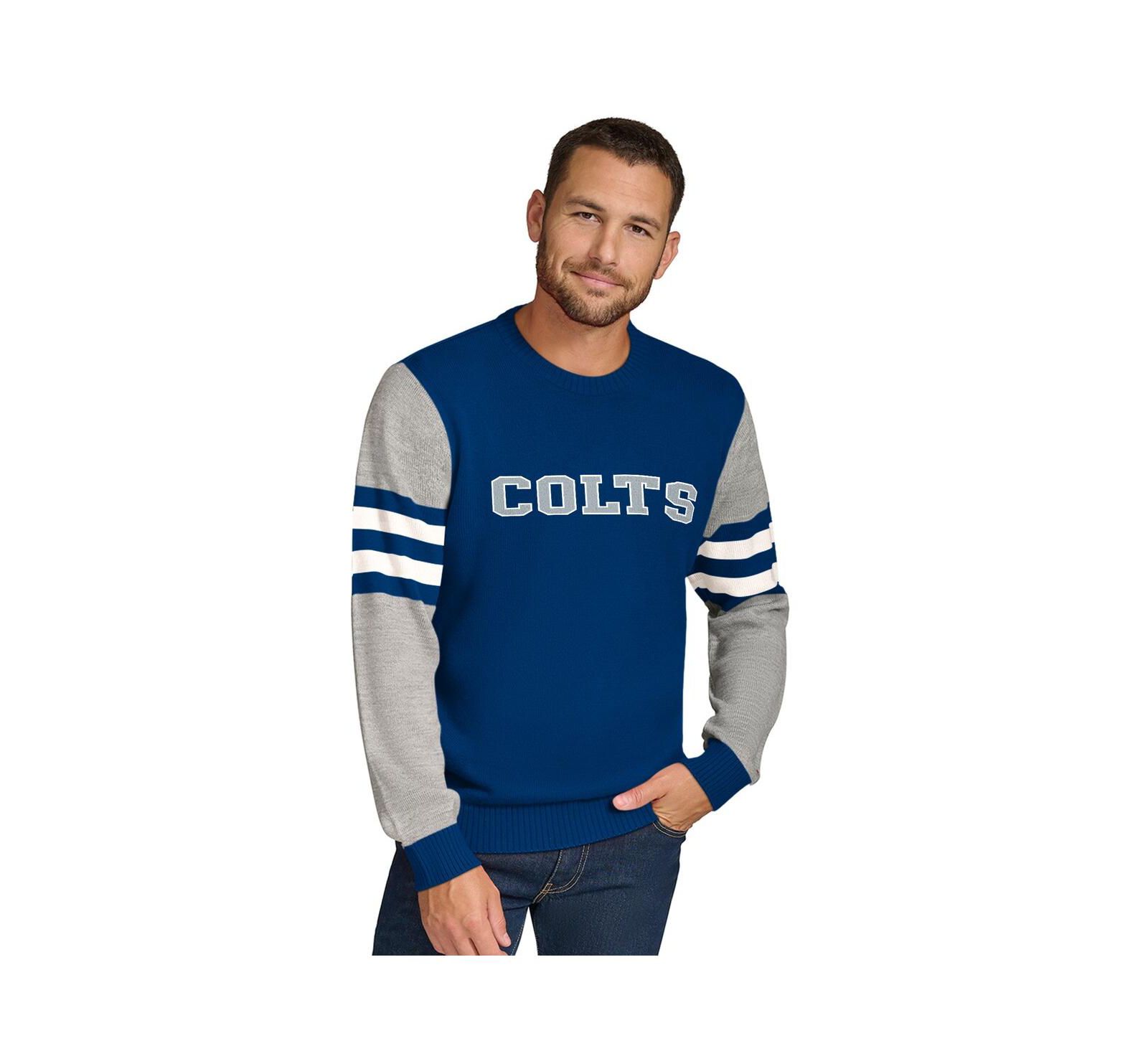 Tommy Hilfiger Мужской свитшот с капюшоном Indianapolis Colts Acrylic Crewneck