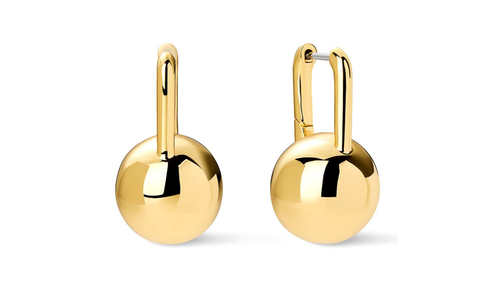 Ana Luisa серьги Statement с деталями Perry Sphere, позолоченные 14K