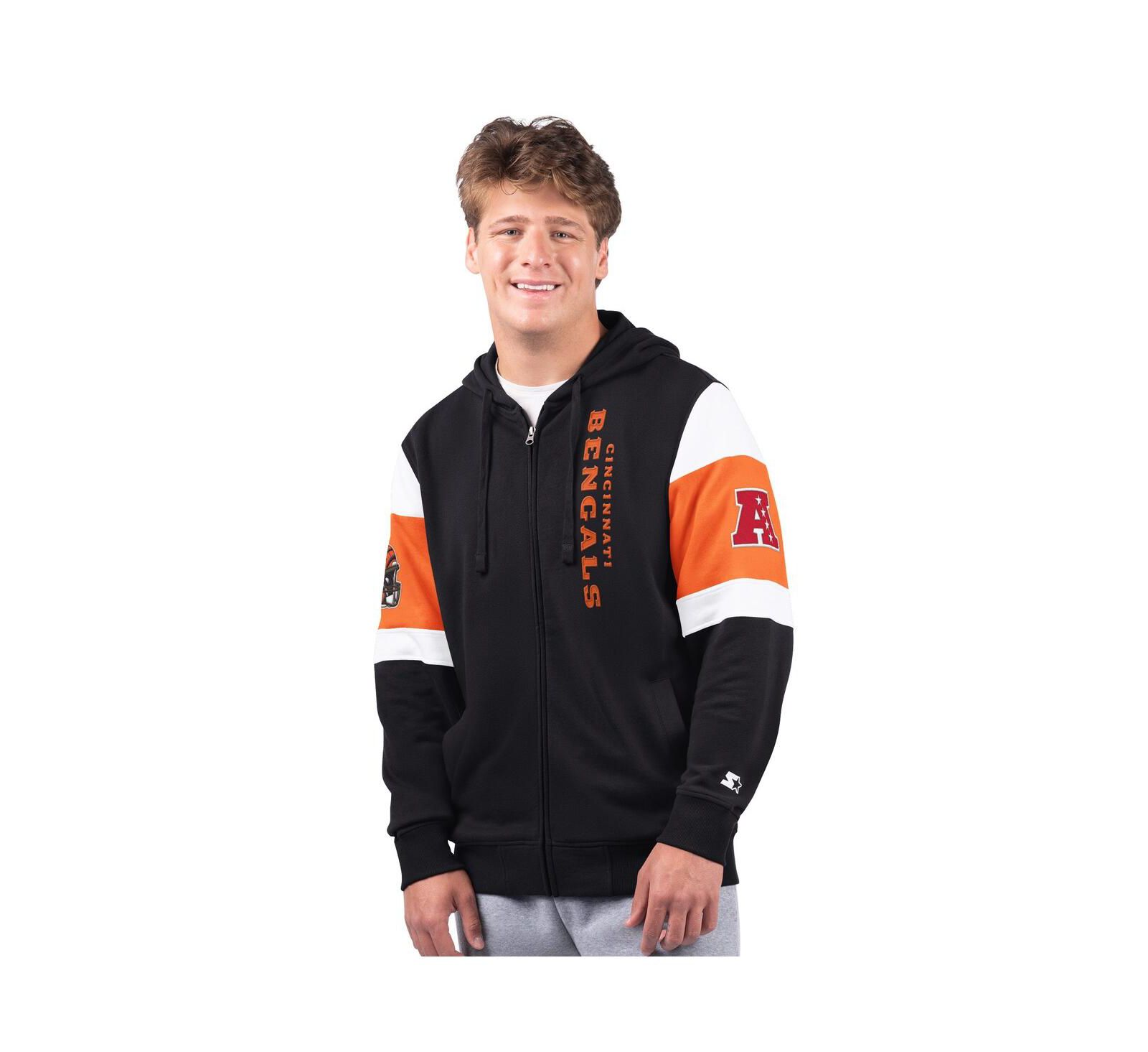 Мужское худи Starter Black Cincinnati Bengals Extreme Full-Zip