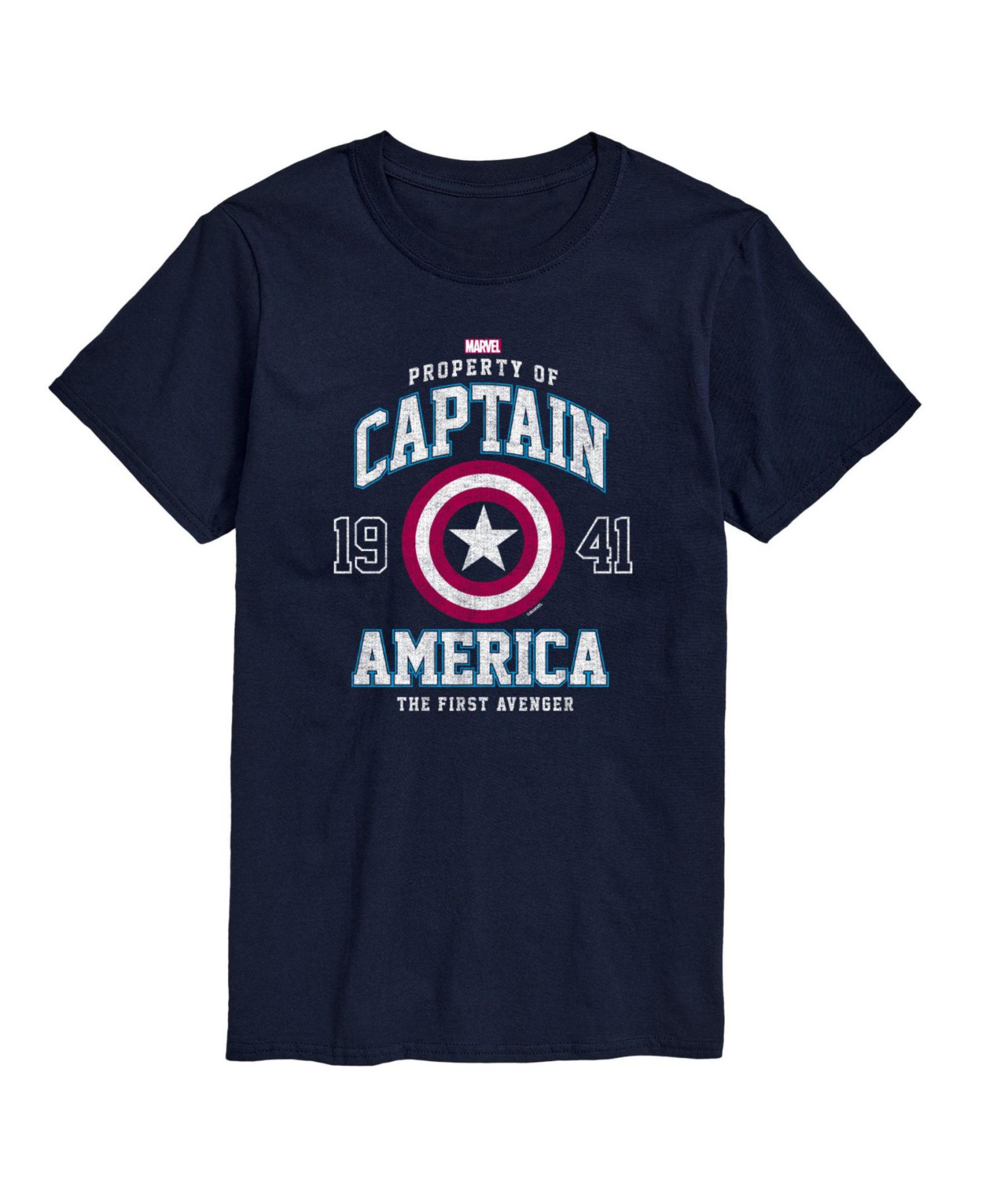 AIRWAVES Мужская футболка с коротким рукавом Captain America