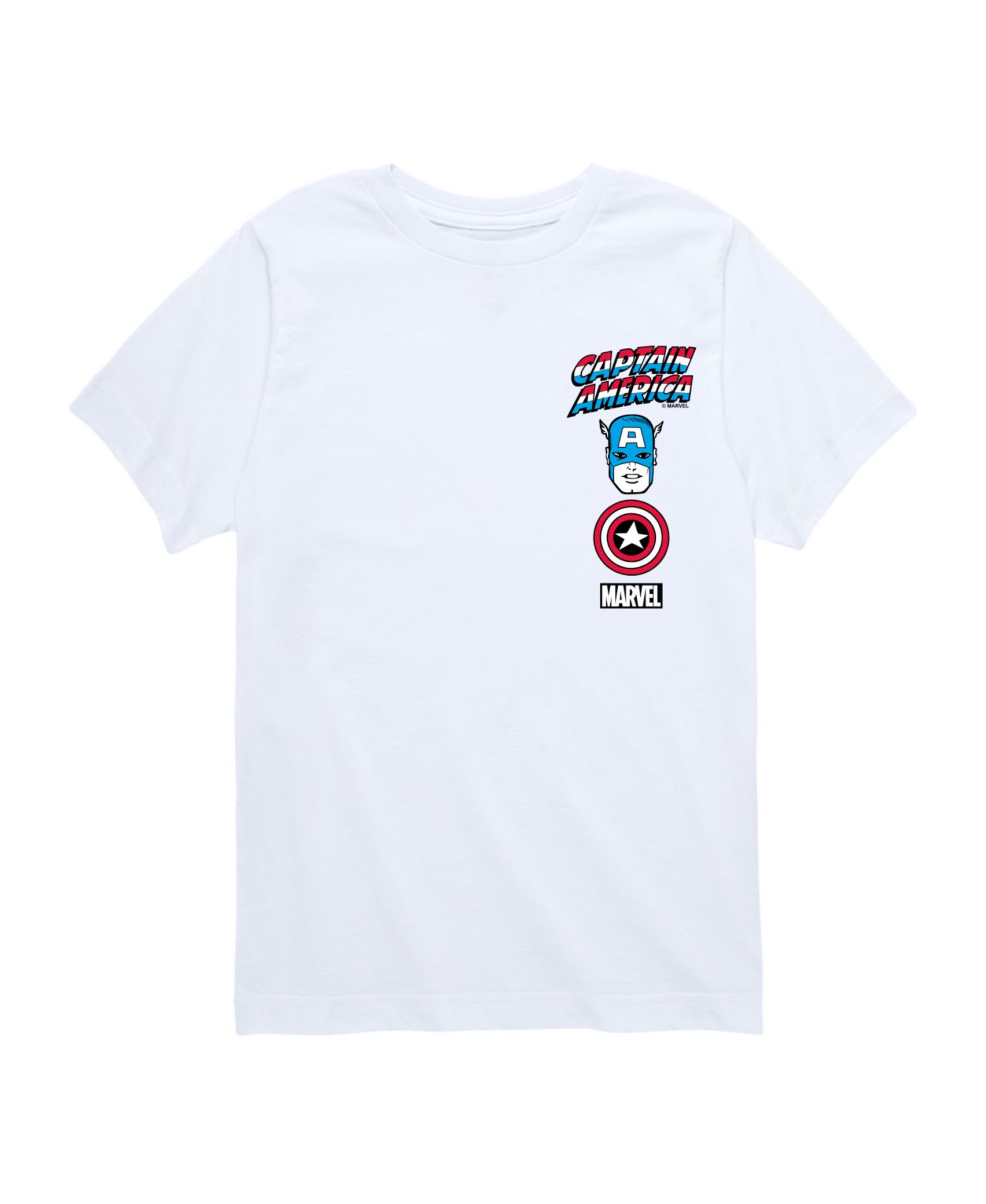 Детская футболка Captain America с логотипом