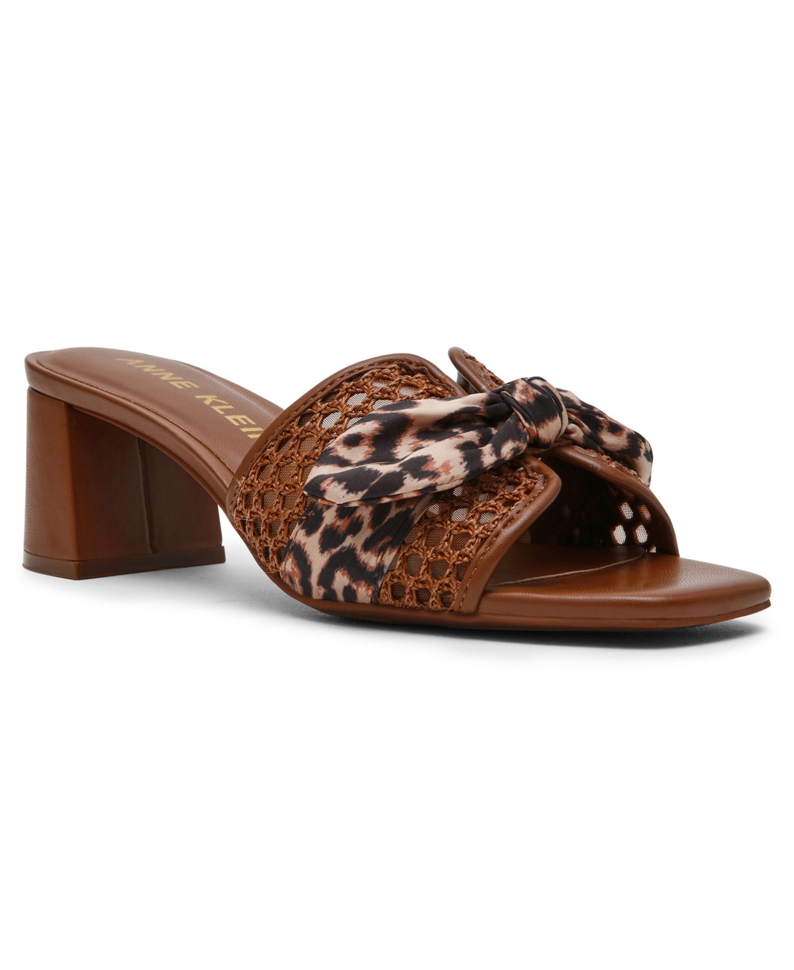 Anne Klein Women's Kizmet Knot Block Heel Dress Sandals