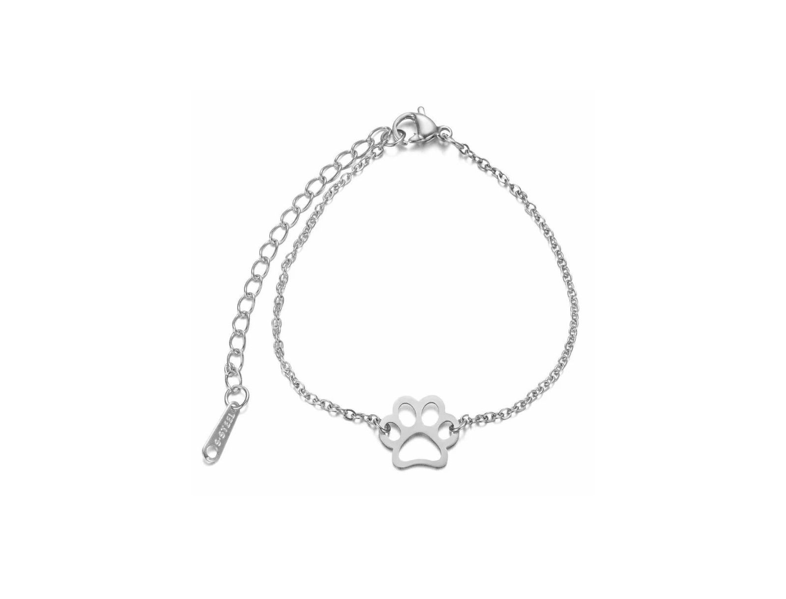 EternalPrint Link Chain Paw Print Charm Bracelet