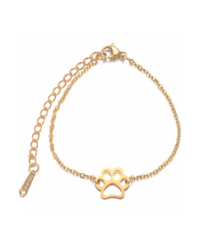 EternalPrint Link Chain Paw Print Charm Bracelet