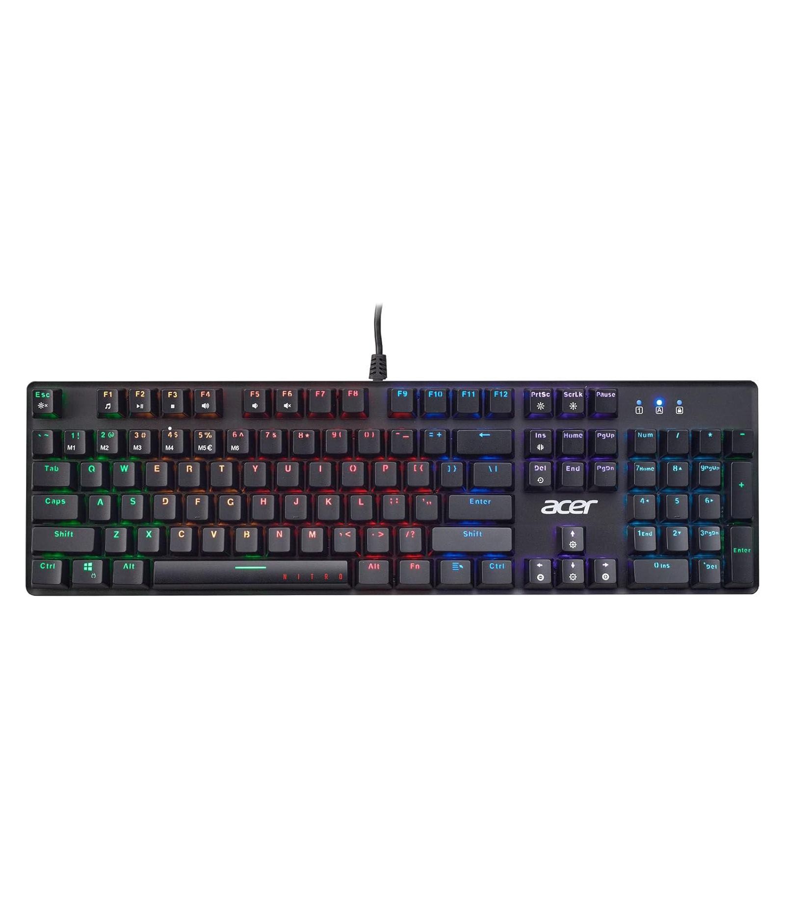 Проводная игровая клавиатура Acer Nitro Gen 2, RGB, механическая