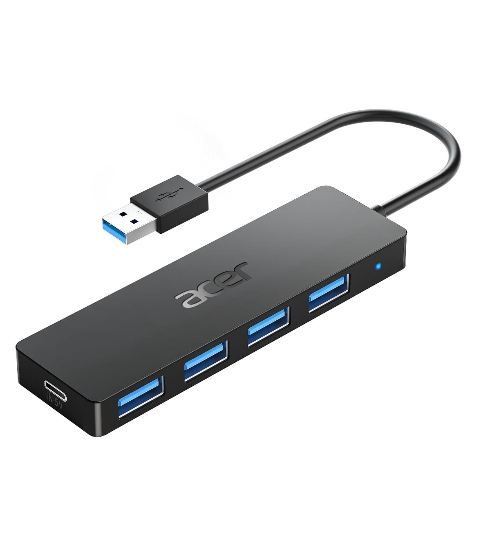Acer 4-Port USB 3.0 Hub with USB-C Power Port for PC/Mac/Linux