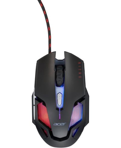 Acer Nitro Gaming Mouse III: игровая оптическая мышь с частотой опроса 125MHz, 7 цветных светодиодных огней, 6 кнопок