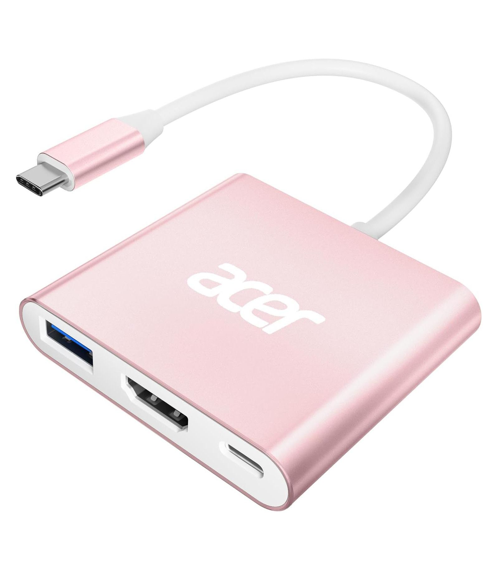 Acer MultiLink 4K HDMI, USB 3.0, 100W PD Charging Adapter for MacBook, iPad Pro, and More