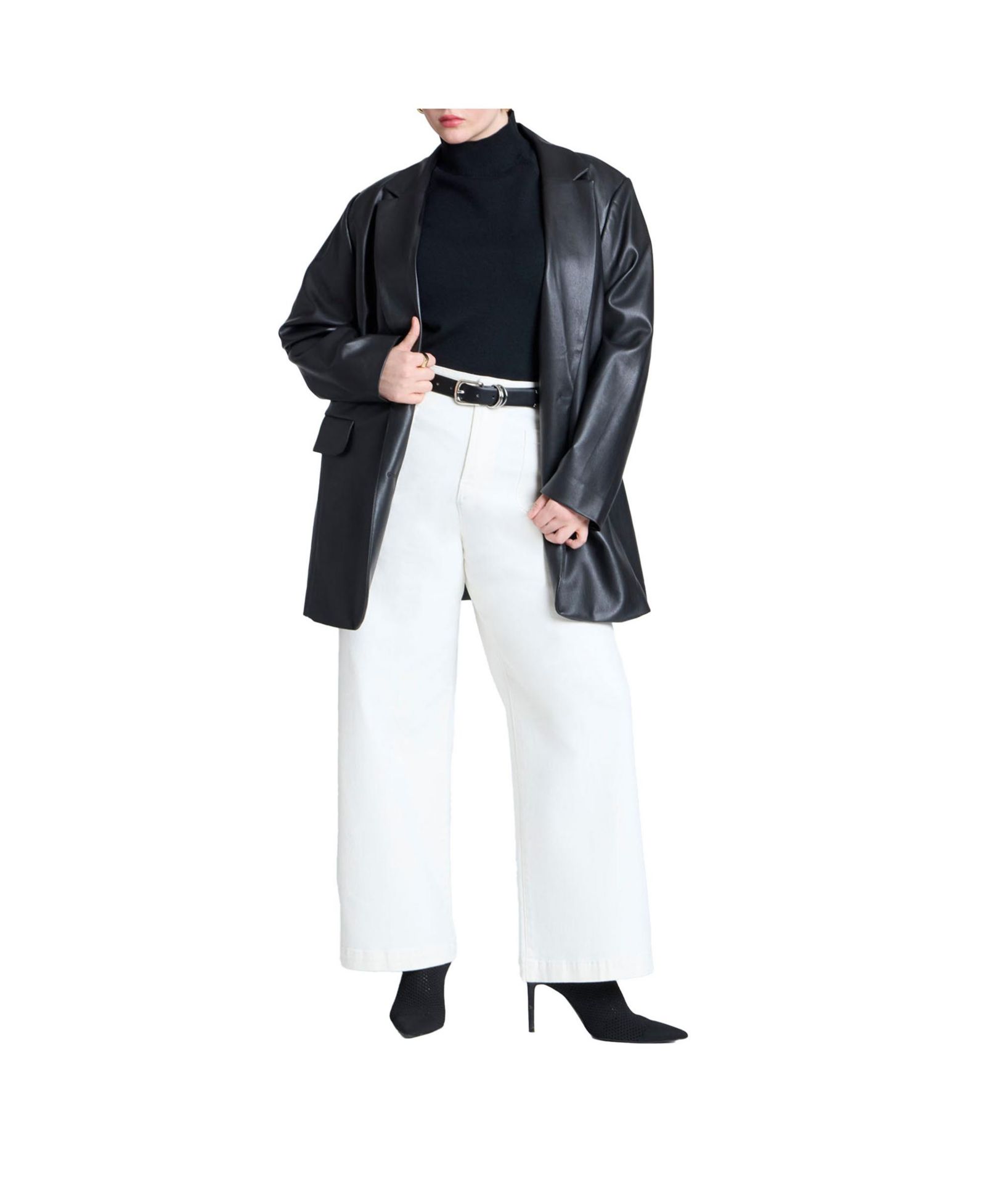 ELOQUII Women's Plus Size Trouser Jean