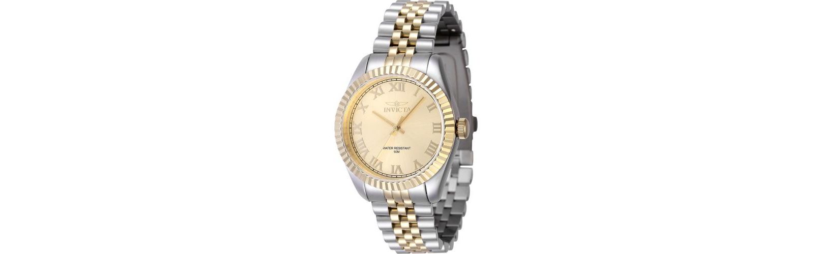 Invicta Women's 47416 Specialty Quartz 3 Hand Gold Dial Watch