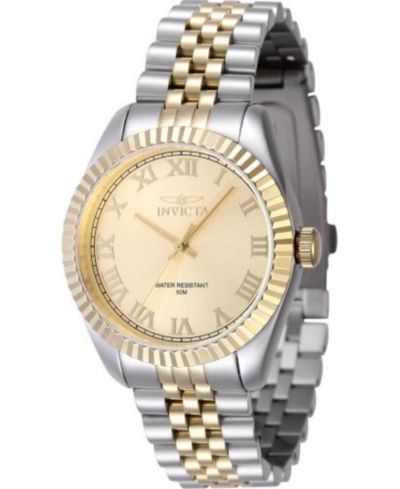 Invicta Женские часы 47416 Specialty Quartz с золотым циферблатом