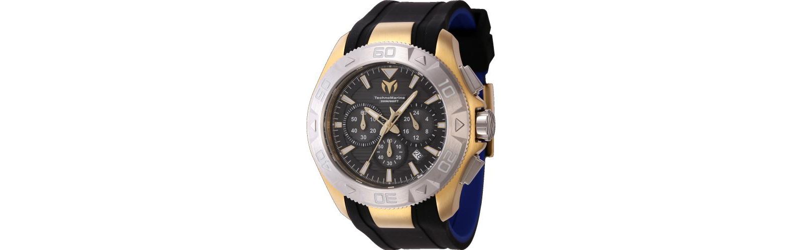 Technomarine Men's TM-622005 UF6 None Quartz Chronograph Black Dial Watch