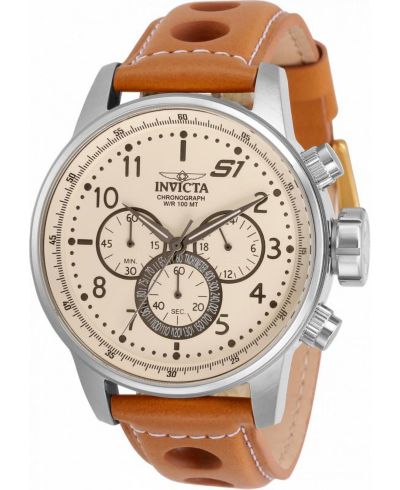 Мужские часы Invicta 30914 S1 Rally Quartz Chronograph с белым циферблатом