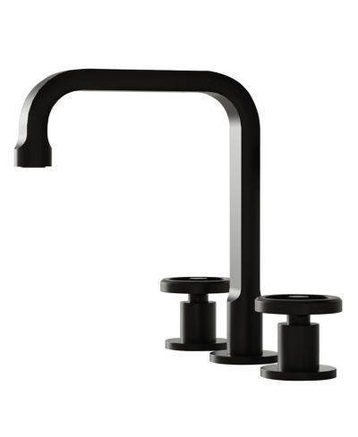 Greenspring Industry Style 8 in. Widespread Double Handle High-Arc Bathroom Faucet Water-Saving With Drain Kit in Brushed Gold