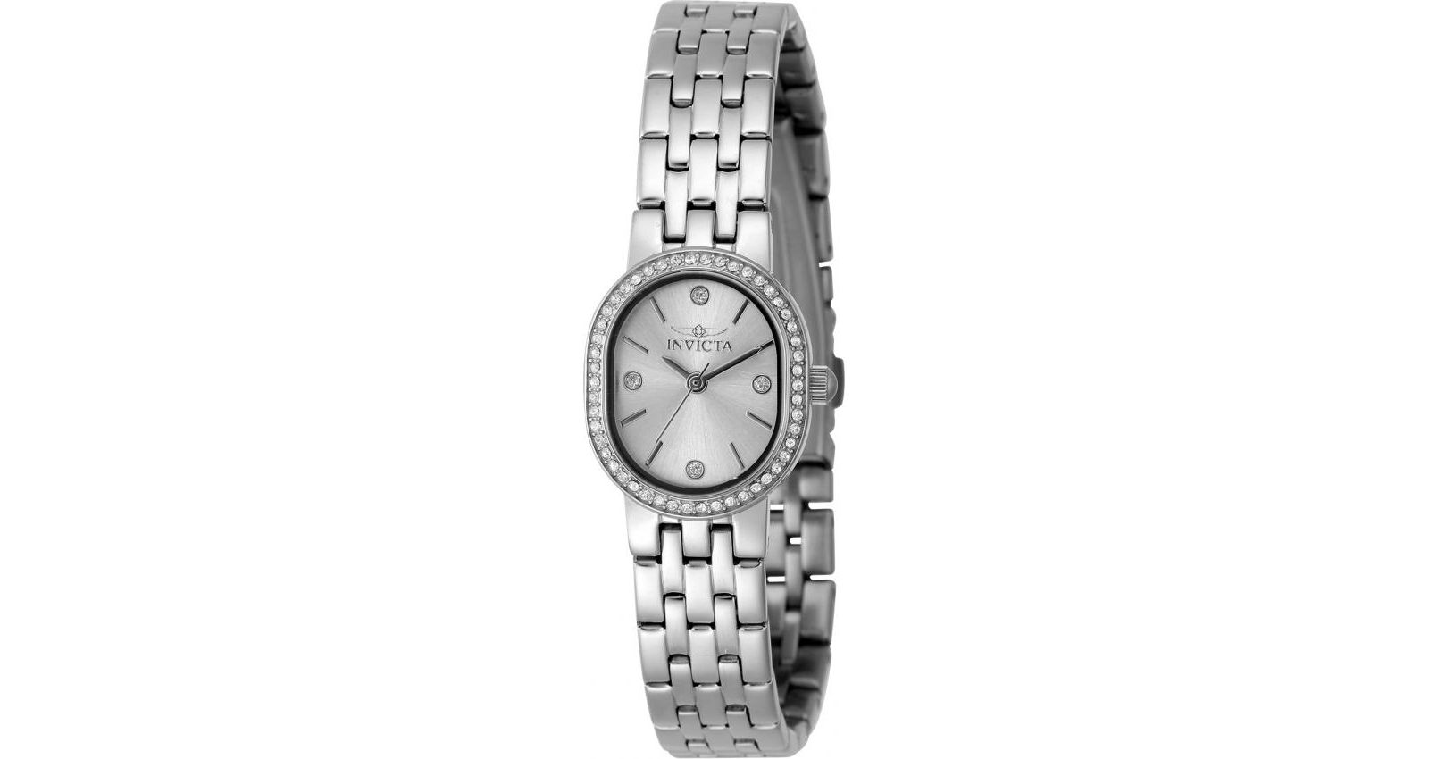 Женские часы Invicta 48134 Angel Quartz 3 Hand Silver Dial