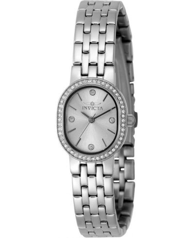 Invicta Women's 48134 Angel Quartz 3 Hand Silver Dial Watch