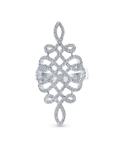 Bling Jewelry кольцо Infinity из стерлингового серебра с CZ Pave