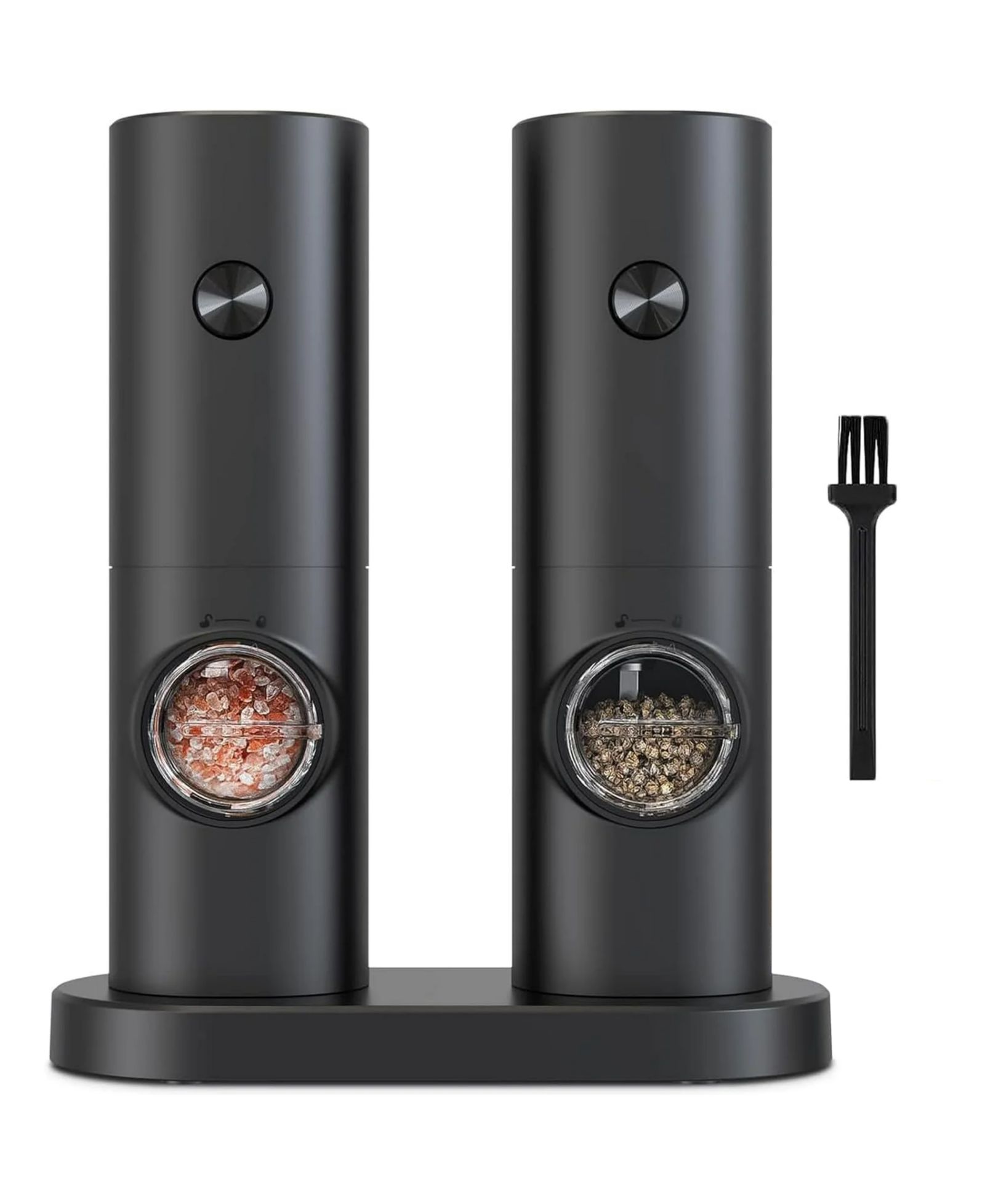 Adjustable Coarseness Automatic Battery-Powered Salt and Pepper Grinder Set