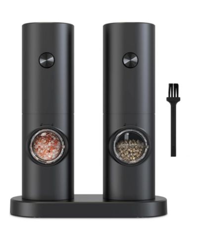 Adjustable Coarseness Automatic Battery-Powered Salt and Pepper Grinder Set