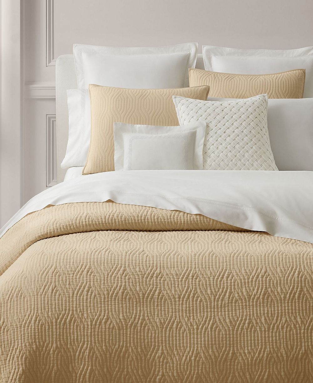 Lauren Ralph Lauren Wiley White Jacquard Quilt, King