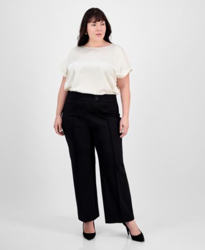 Женские брюки Jones New York Plus Size Pintucked Pull-On
