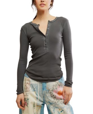 Женский топ Free People Long-Sleeve Henley