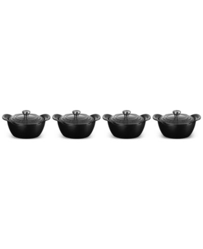 Le Creuset мини-кокотница из эмалированной чугунной посуды, набор из 4 шт.