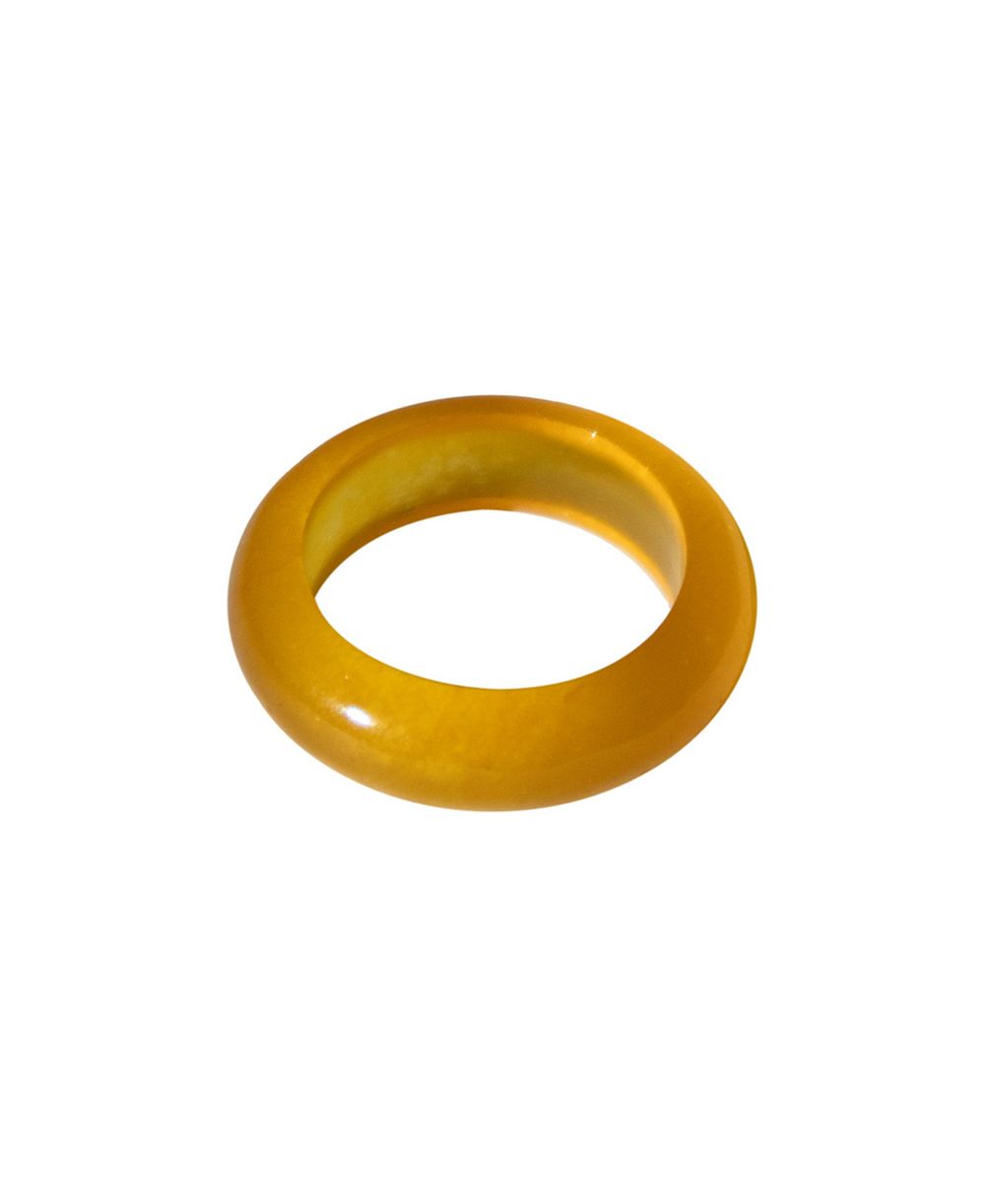 Carrie Yellow Jade Ring