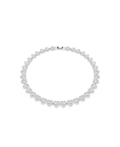 Колье Swarovski Ariana Grande x Swarovski® Mixed Cuts Heart White Rhodium Plated Tennis