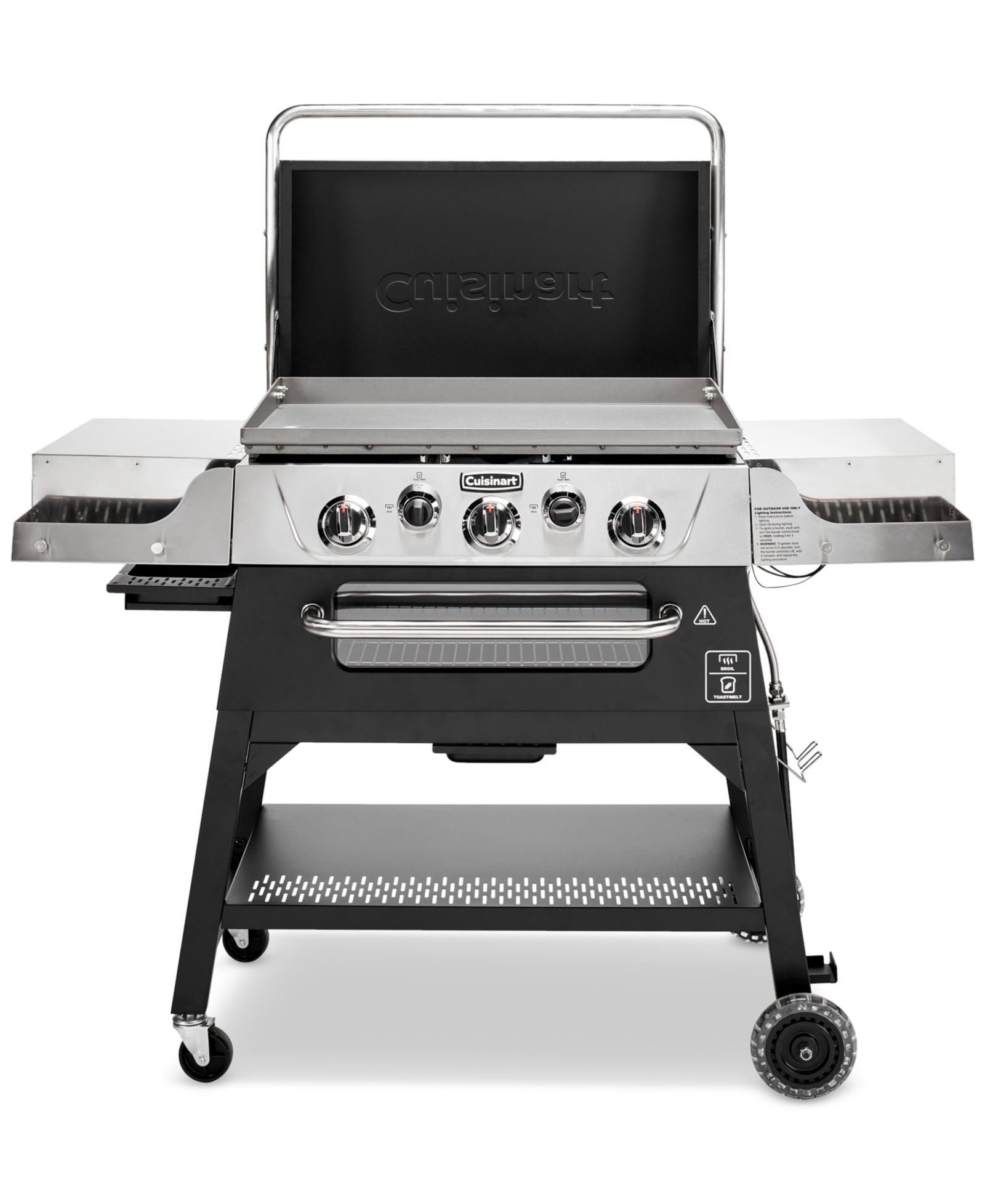 Уличный гриль Cuisinart 3-Burner Outdoor Propane Griddler с жаровней