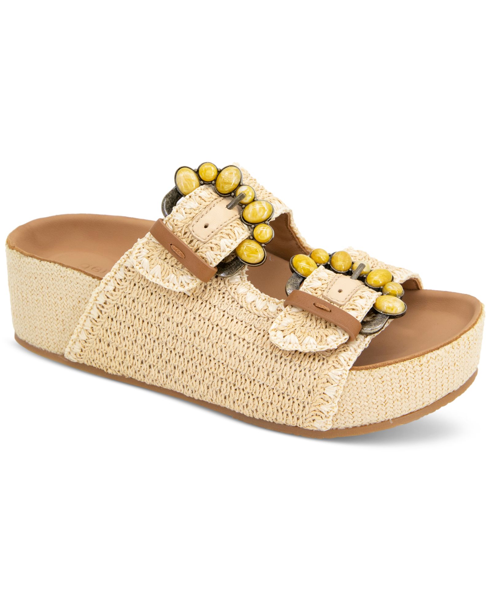 Gentle Souls Women's Kendall Buckled Platform Sandals