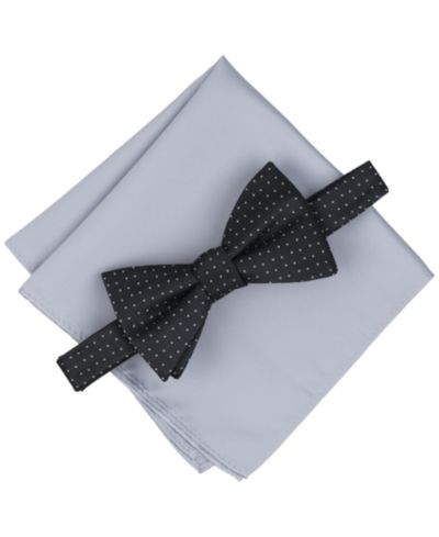 Мужской набор Alfani Inari Dot Bow Tie & Solid Pocket Square, 2-piece set